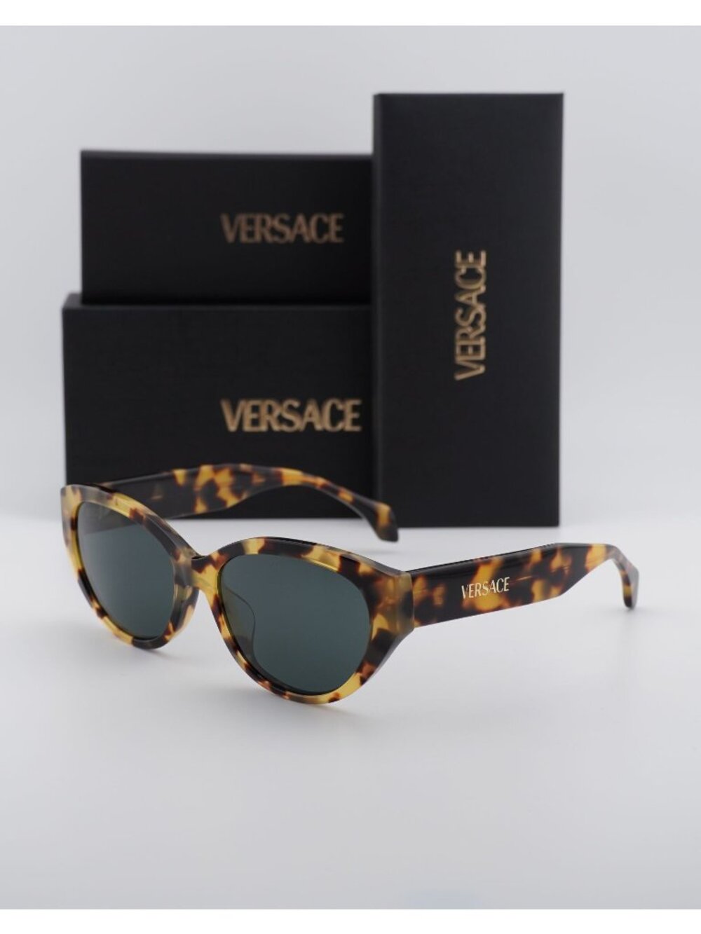 Versace VE4495D 777/87 Cat Eye Sunglasses – Havana / Grey